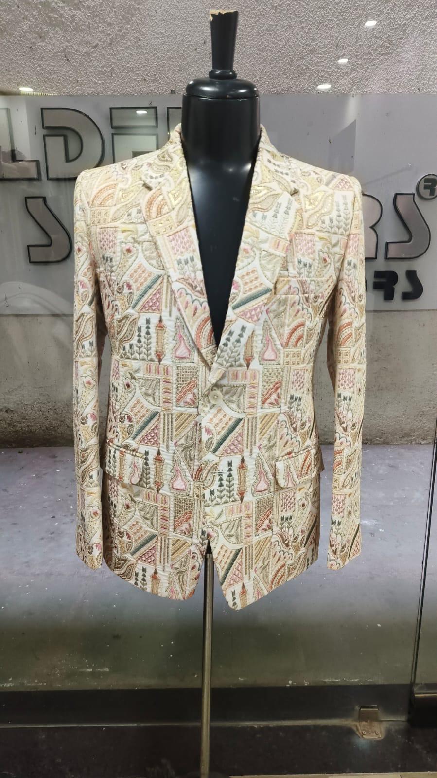Funky Pattern Modern Blazer – Bold Statement Jacket