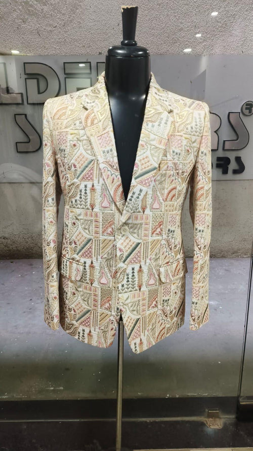 Funky Pattern Modern Blazer – Bold Statement Jacket